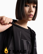 T-Shirt Women Black Armani Exchange Camiseta